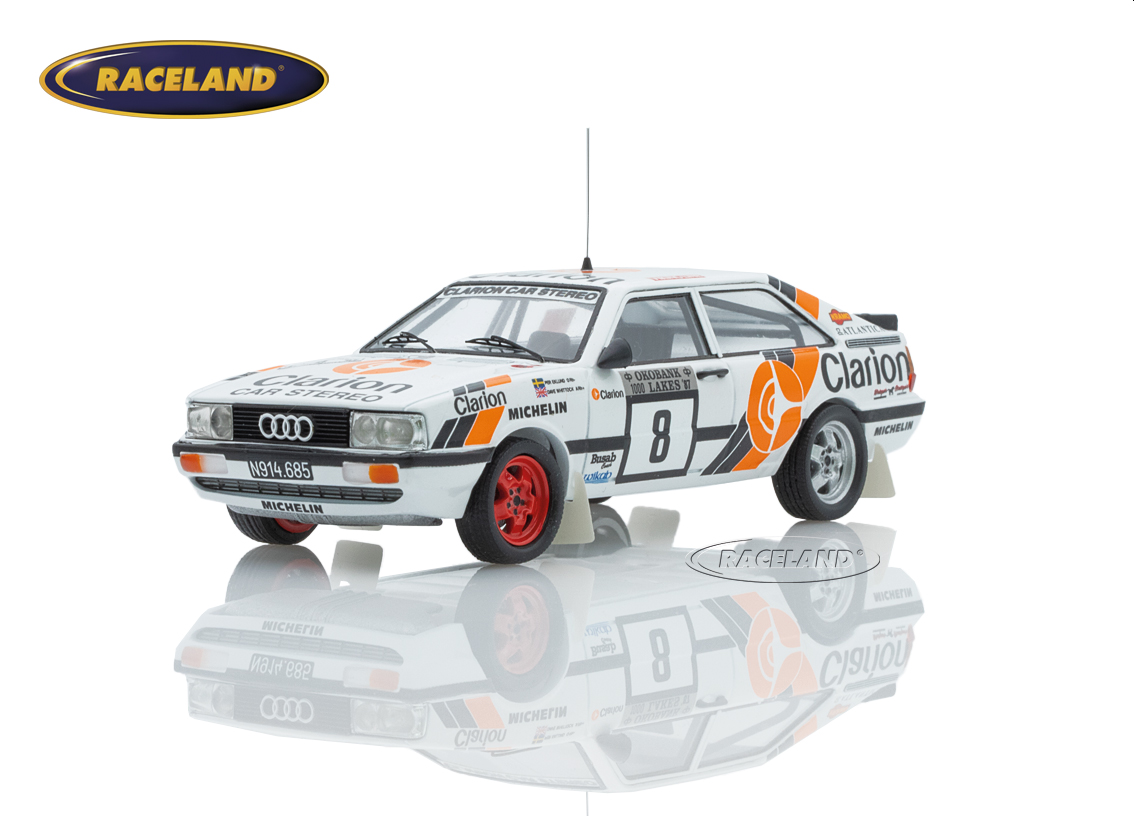 Audi Quattro Coupe Clarion Team Europe 4° 1000 Seen Rallye 1987