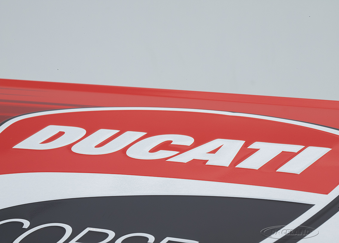 Blechschild Ducati Corse Racing Flag 30 x 40cm