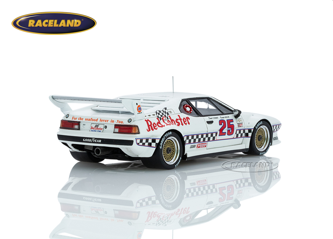 BMW M1 Red Lobster Racing 5° Lime Rock 200 Meilen 1981 Sieger GTO