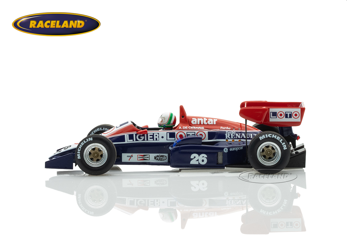 Ligier JS23 Renault V6 F1 Ligier Loto 7° GP Deutschland Hockenheim 1984