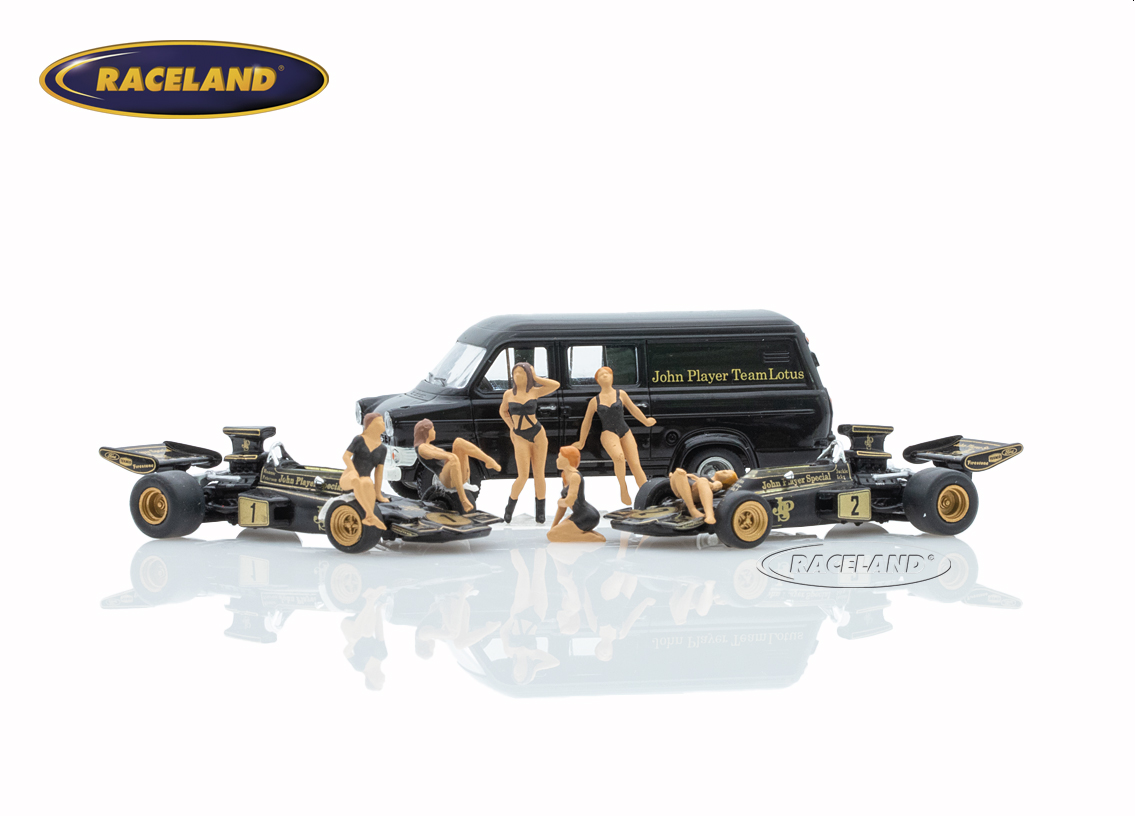 Set Lotus 72E JPS und Ford Transit GP Deutschland Nürburgring 1973