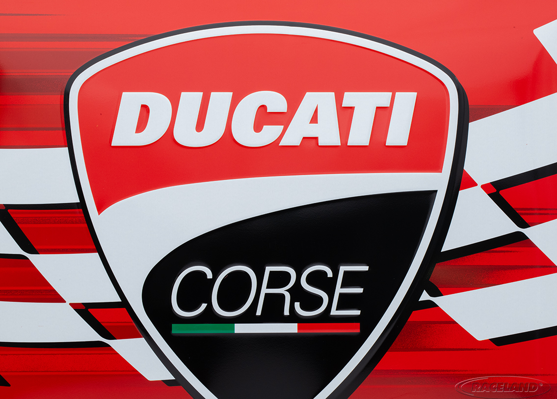 Blechschild Ducati Corse Racing Flag 30 x 40cm