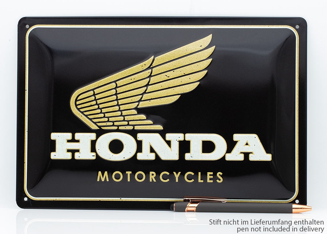 Blechschild HONDA MC Motorcycles 20 x 30cm
