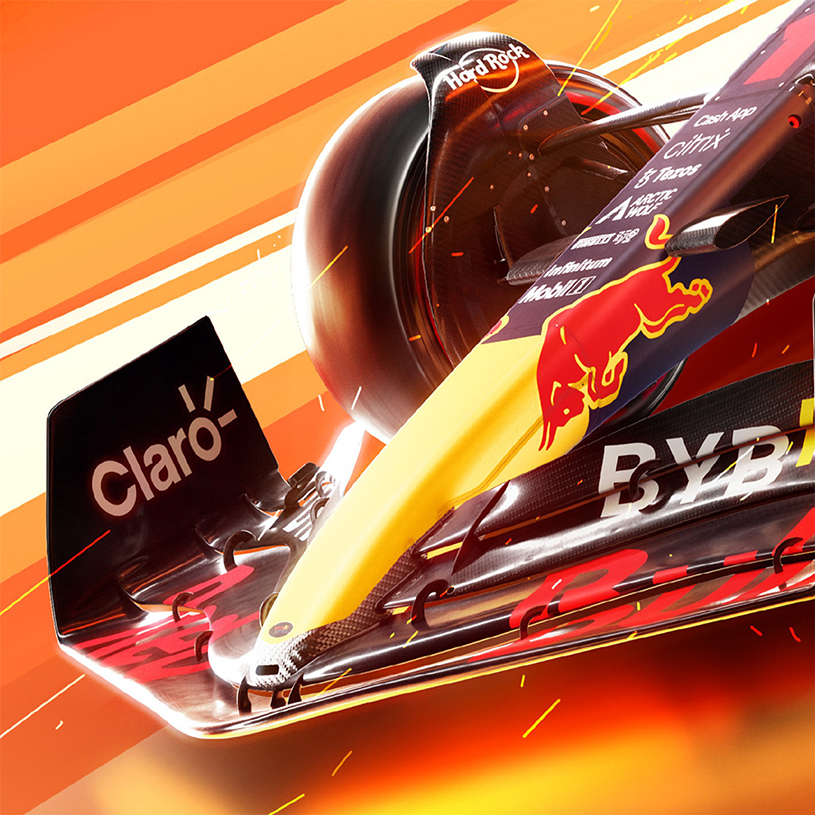 Poster Oracle Red Bull Racing F1 Max Verstappen GP Holland 2022 50x70cm