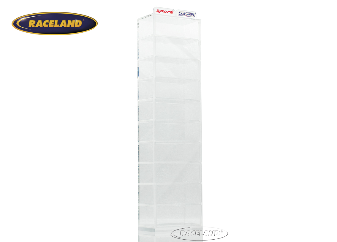 Turm-Vitrine für 10 Spark Modelle im Maßstab 1:43