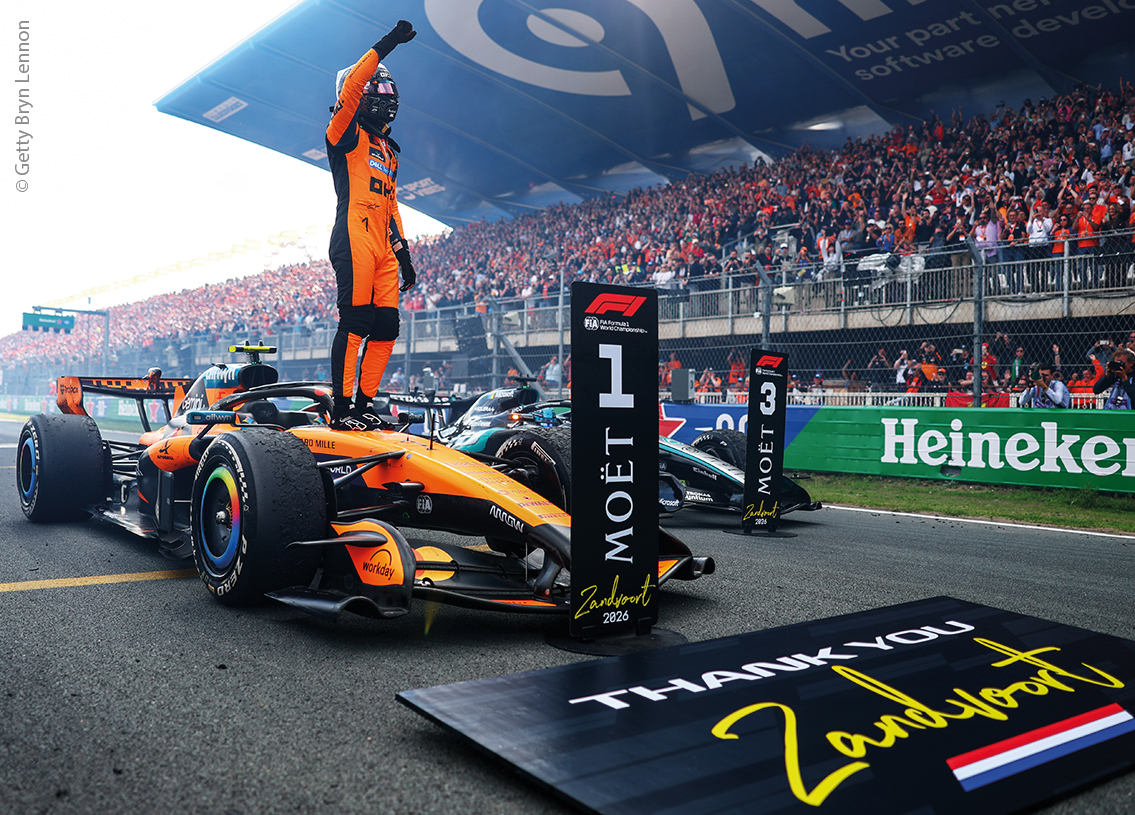 McLaren MCL40 Mercedes F1 Mastercard Sieger GP Niederlande 2026