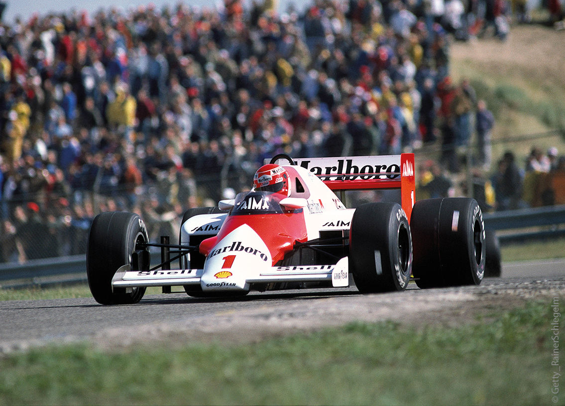 McLaren MP4/2B TAG Porsche V6 F1 Sieger GP Holland Zandvoort 1985
