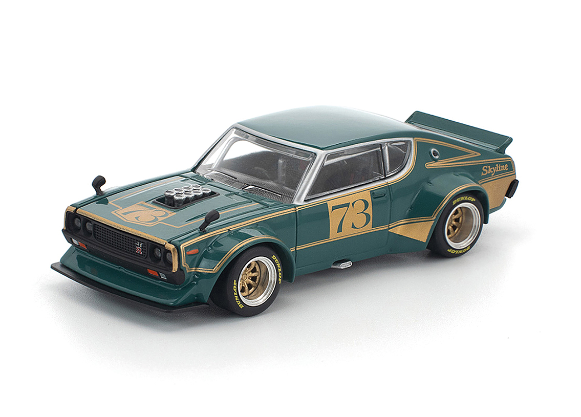 Nissan Skyline KPGC110 Kenmaeri Racing - grün - gold