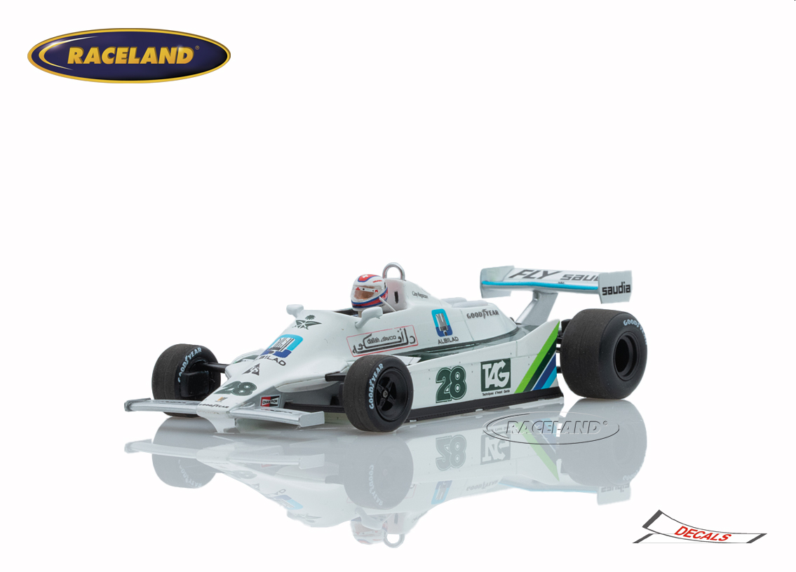 Williams FW07 Cosworth V8 F1 Saudia Sieger GP England Silverstone 1979