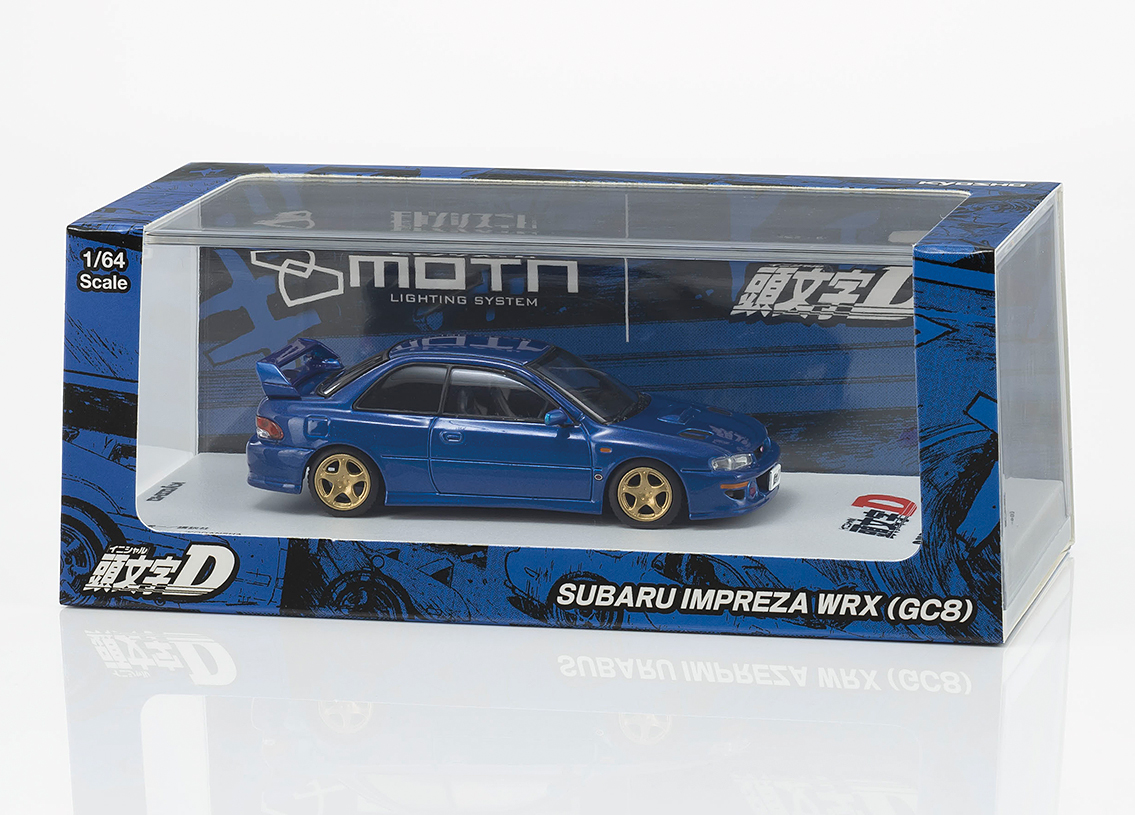 Subaru Impreza WRX STI Initial D 1995 Mit LED Scheinwerfern und Rückleuchten