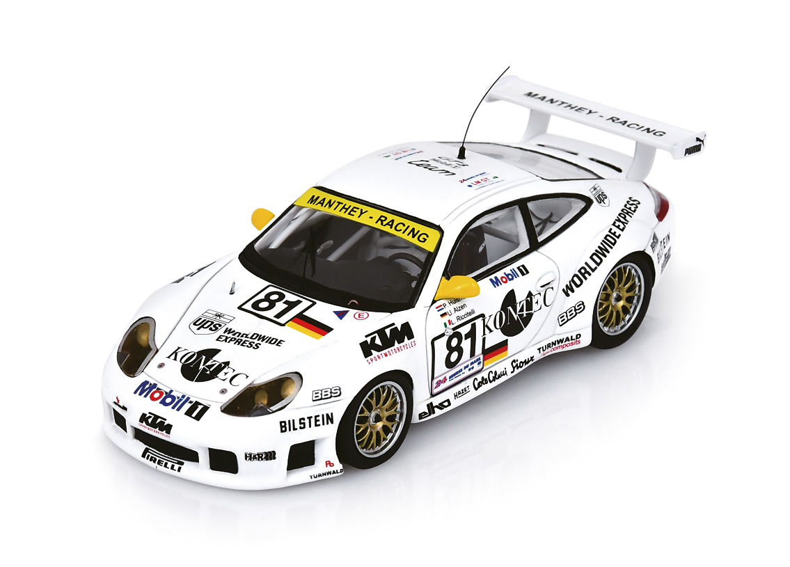 Porsche 996 GT3-R Manthey Racing Konec 13° Le Mans 1999 Sieger GT