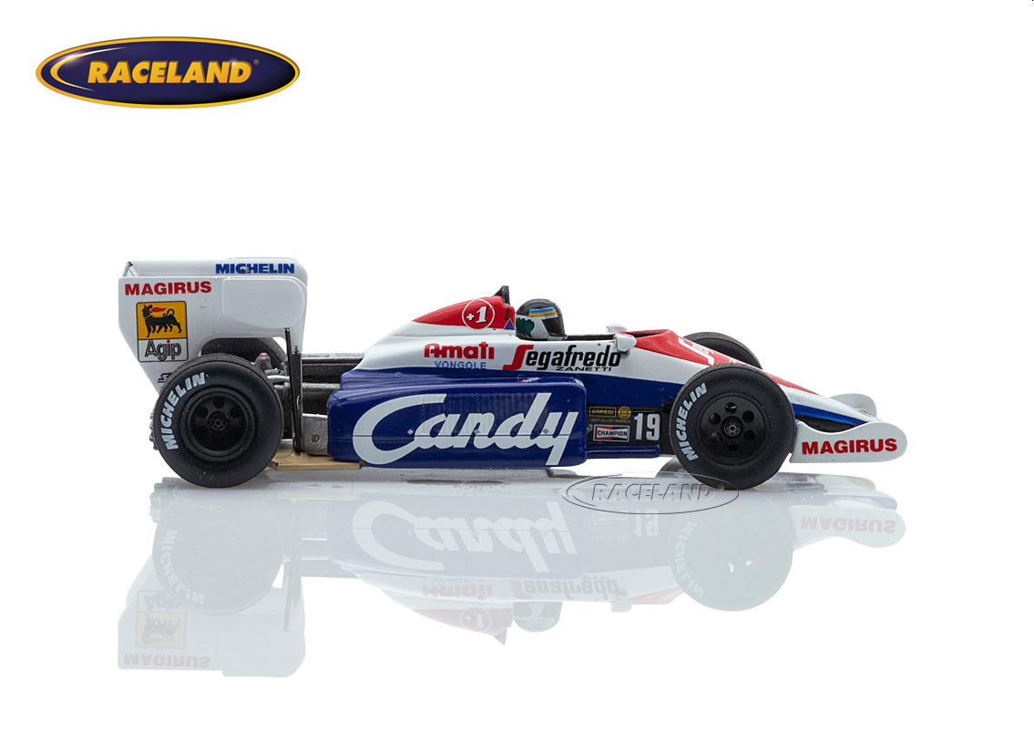 Toleman TG184 Hart Turbo F1 Candy 4° GP Italien Monza 1984