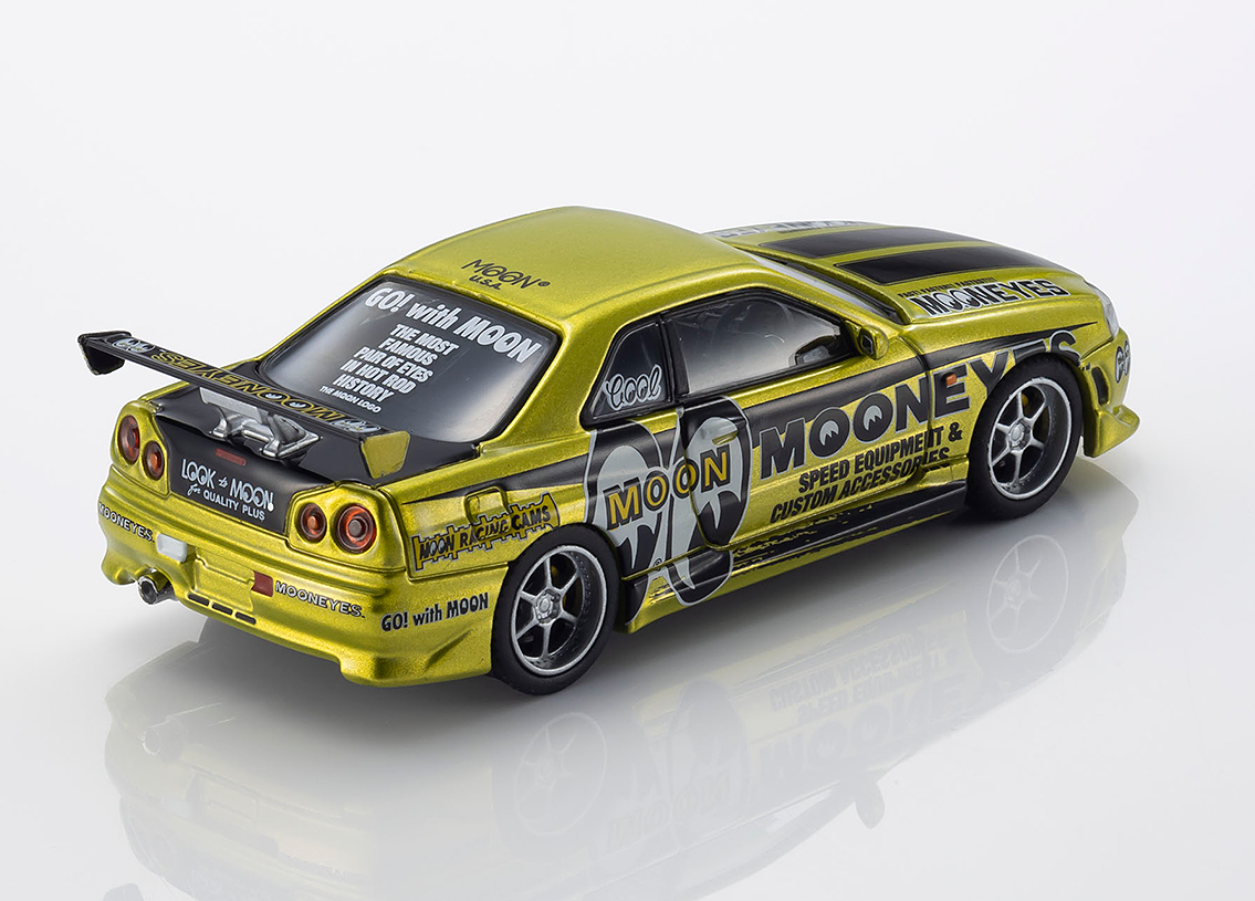 Nissan Sklyine GT-R R34 Mooneyes 1 2026 Mit LED Scheinwerfern und Rückleuchten