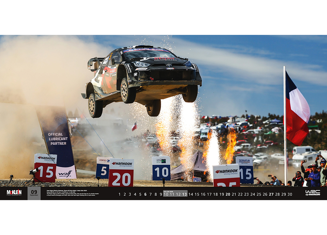 Rallye Kalender The Wider View 2026 95 x 48cm