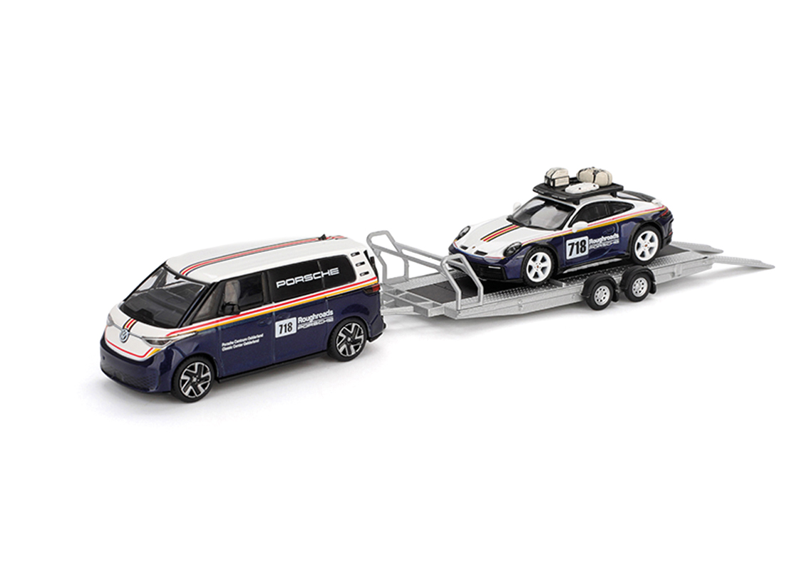 Set Porsche 911 Dakar + VW ID. Buzz Porsche Centrum Gelderland Roughroads