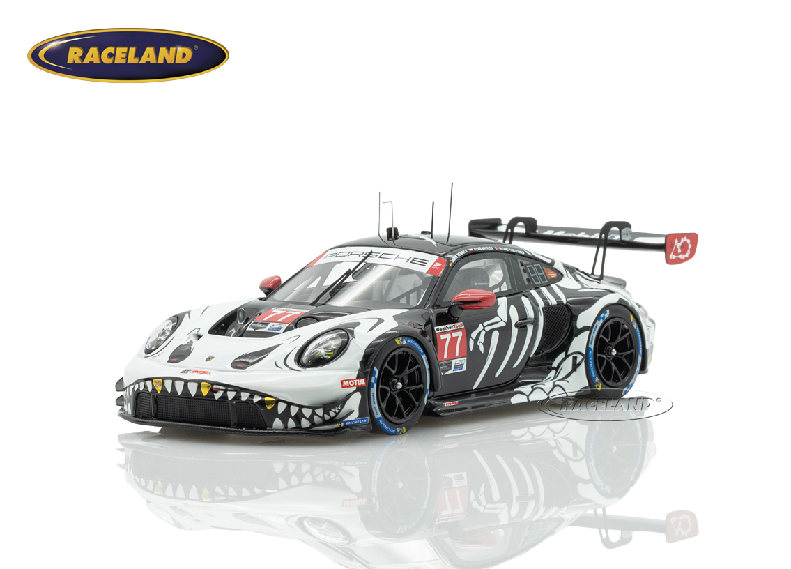 Porsche 911 GT3 R AO Racing Skeleton Rexy Petit Le Mans IMSA 2025