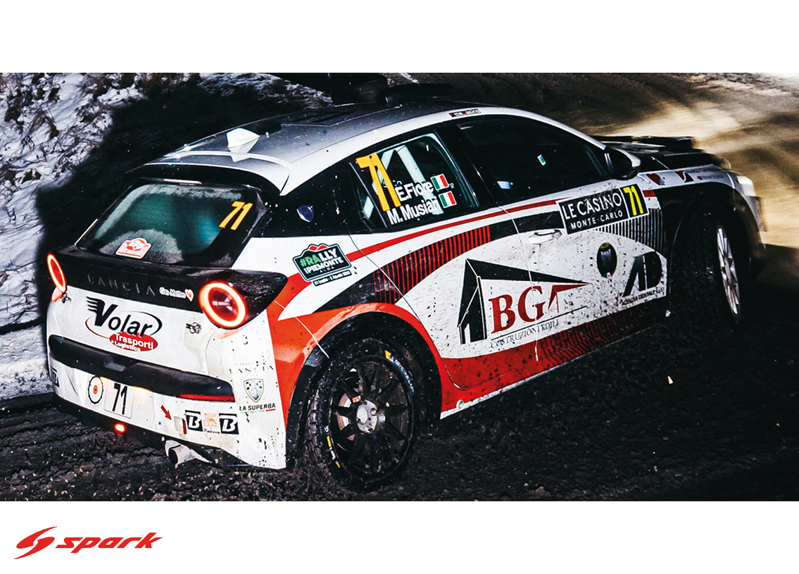 Lancia Ypsilon Rally4 HF BG 43° Rallye Monte Carlo 2026