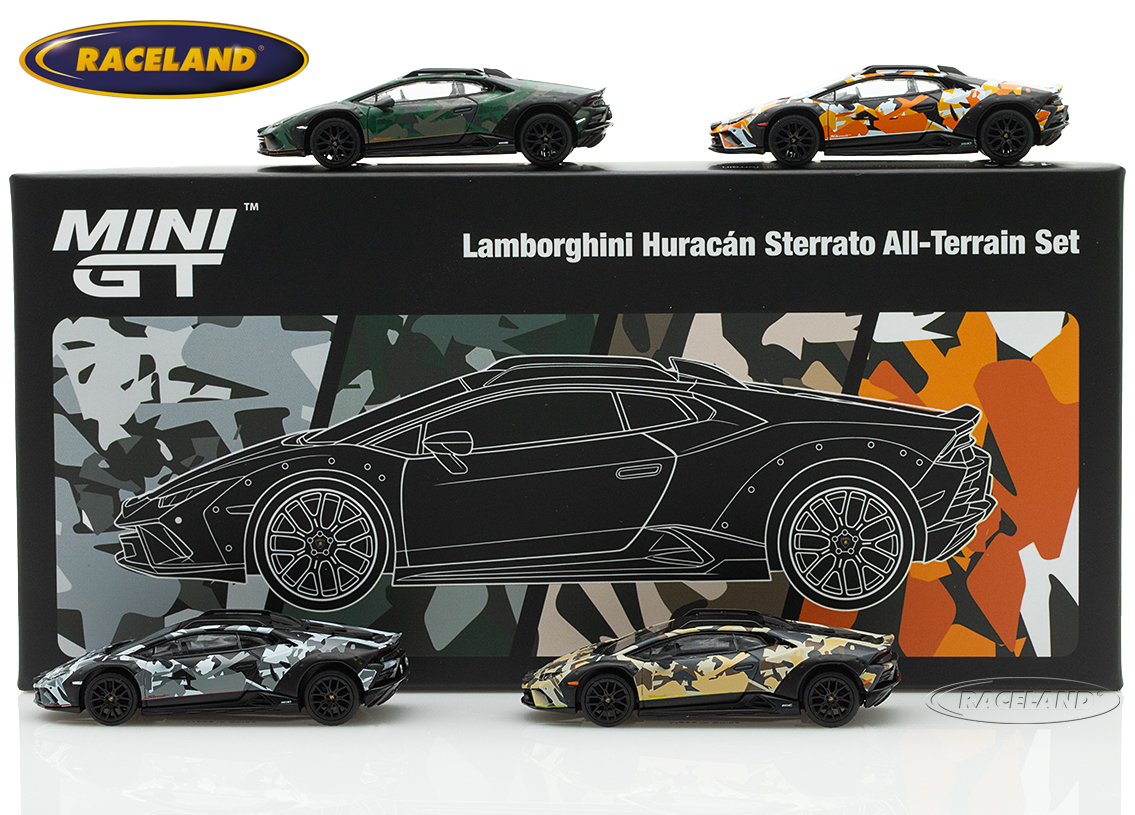 Lamborghini Huracan Sterrato All Terrarin Set mit 4 Modellen 2025
