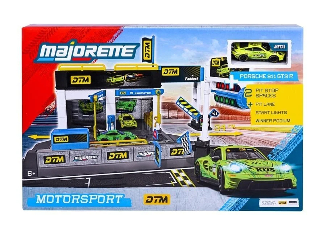 DTM Pit Stop Set mit Porsche 911 GT3 R Manthey Racing