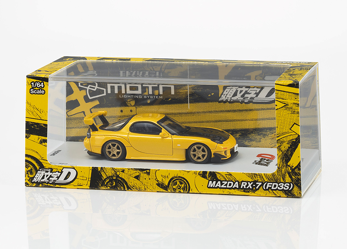 Mazda RX7 (FD) Initial D 1995 Mit LED Scheinwerfern und Rückleuchten