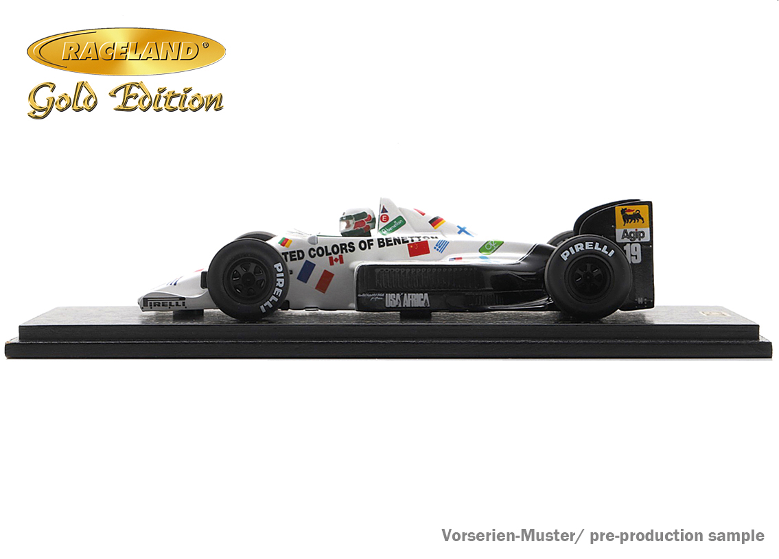 Toleman TG185 Hart Turbo F1 Benetton Pole Position GP Deutschland 1985