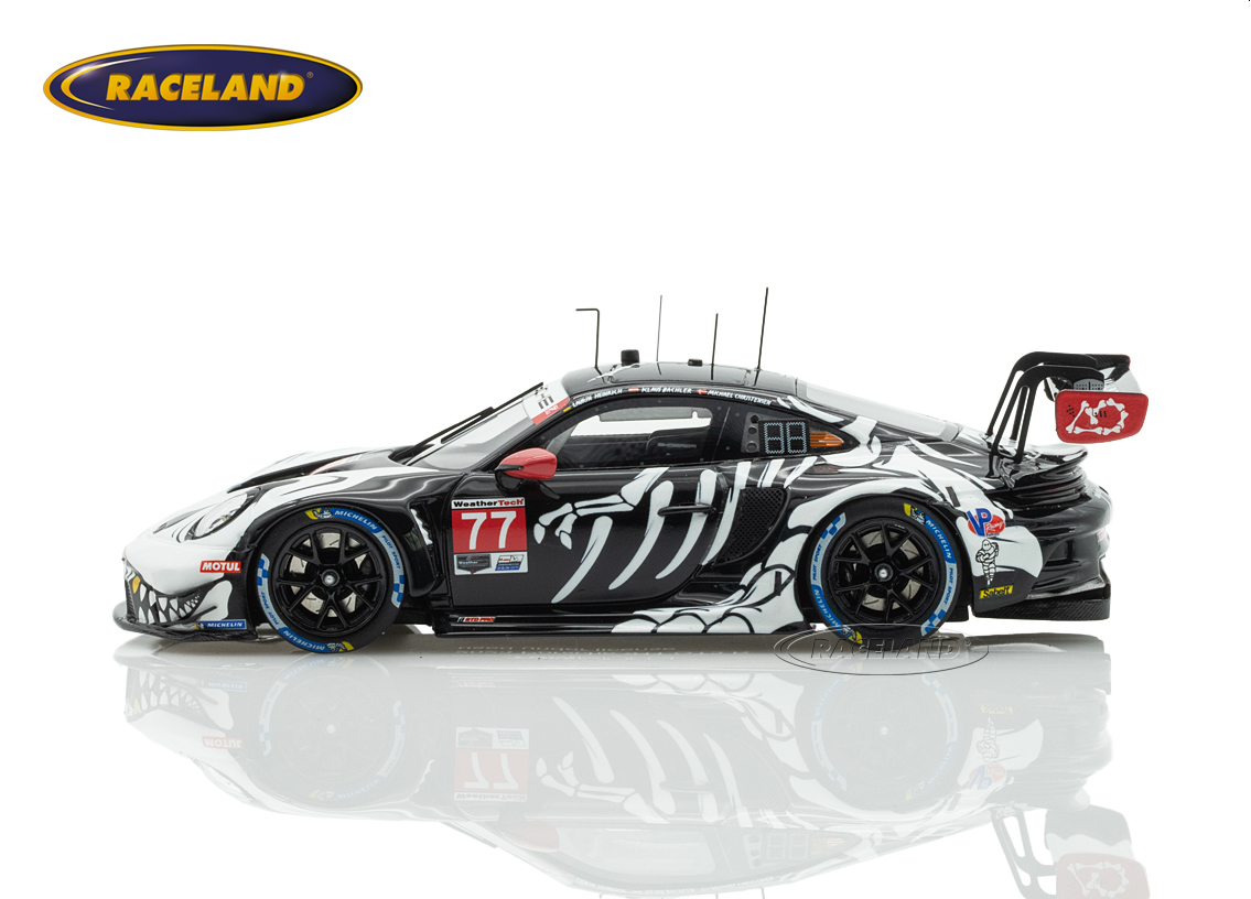 Porsche 911 GT3 R AO Racing Skeleton Rexy Petit Le Mans IMSA 2025