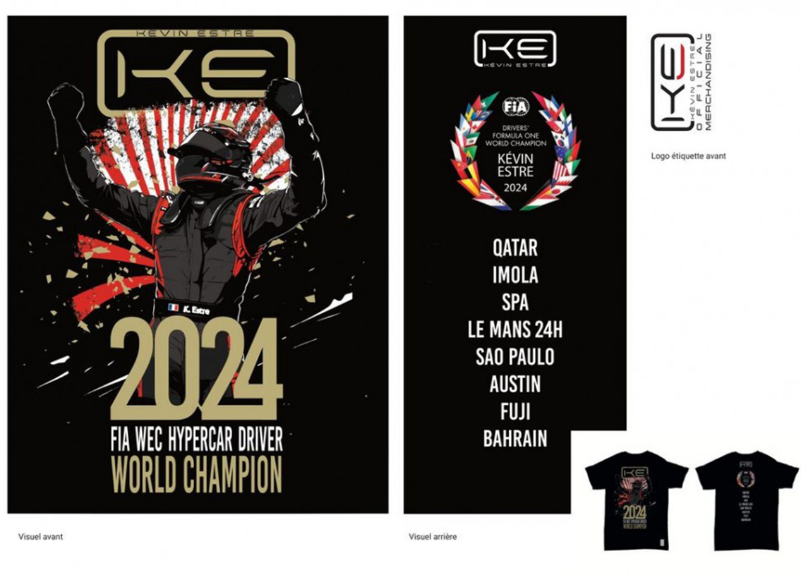 T-Shirt Kevin Estre Collection World Champion 24