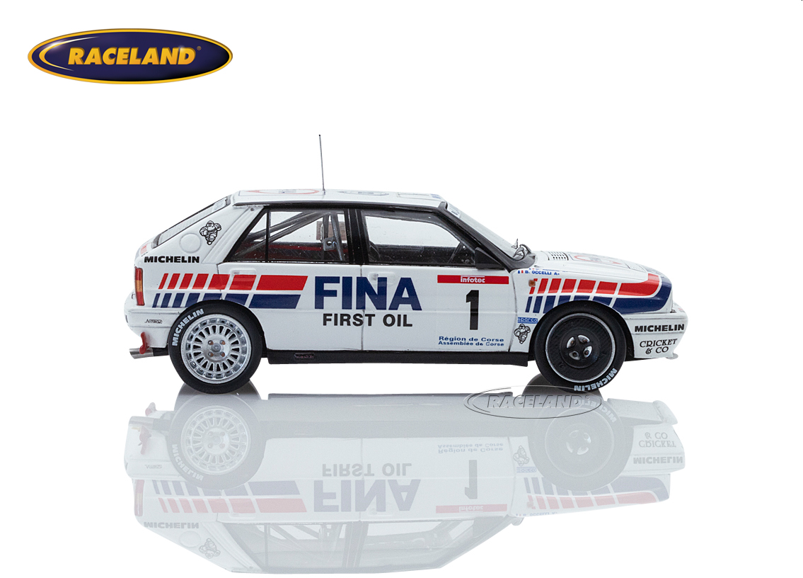 Lancia Delta Integrale 16V Jolly Club Fina 2° Rallye Korsika Frankreich 1991