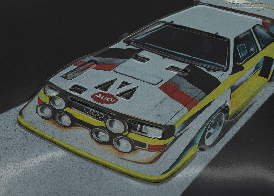 Blechschild Audi Sport Quattro 15 x 20cm