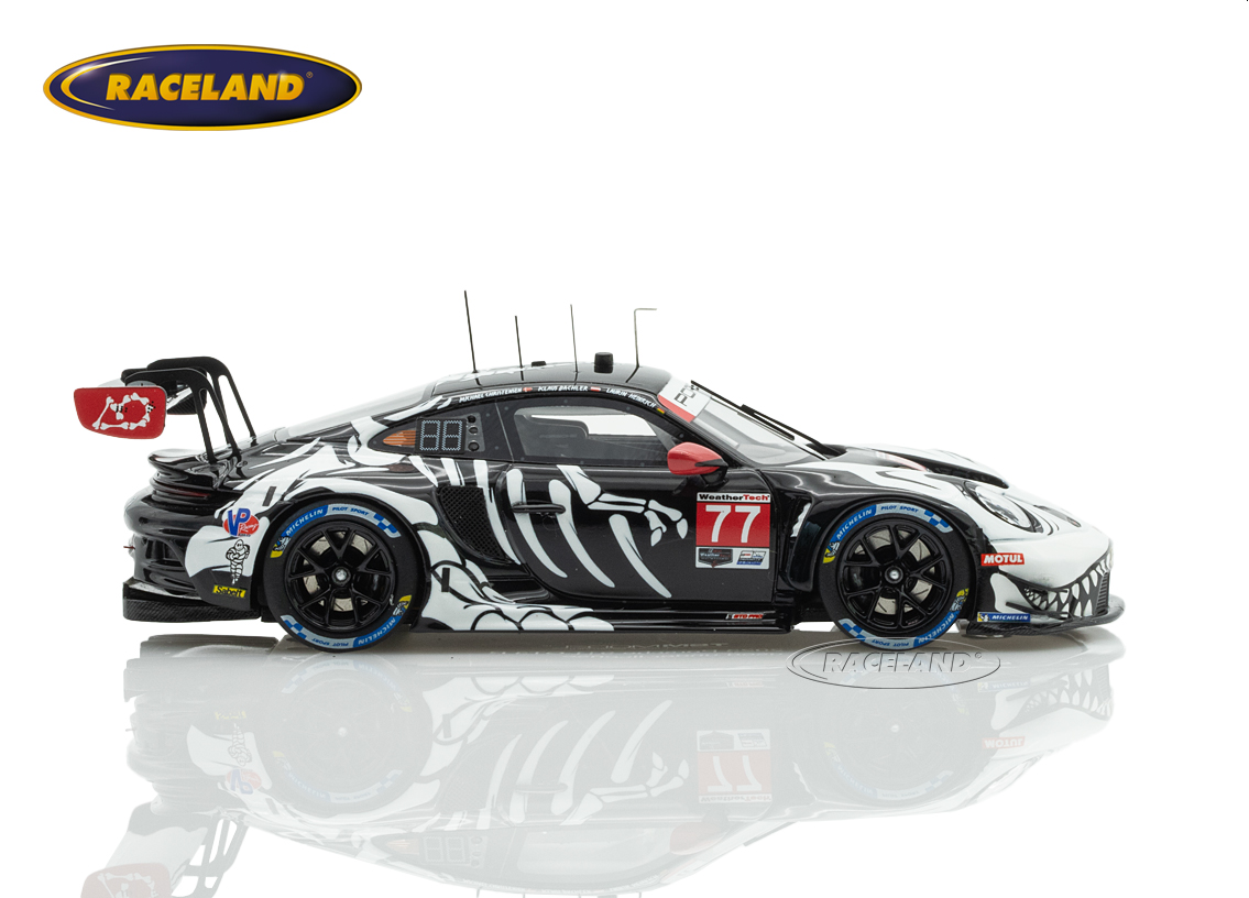 Porsche 911 GT3 R AO Racing Skeleton Rexy Petit Le Mans IMSA 2025