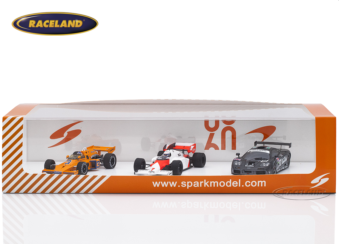 McLaren Triple Crown Geschenkset Sieger Indy 500, Le Mans und Formel 1