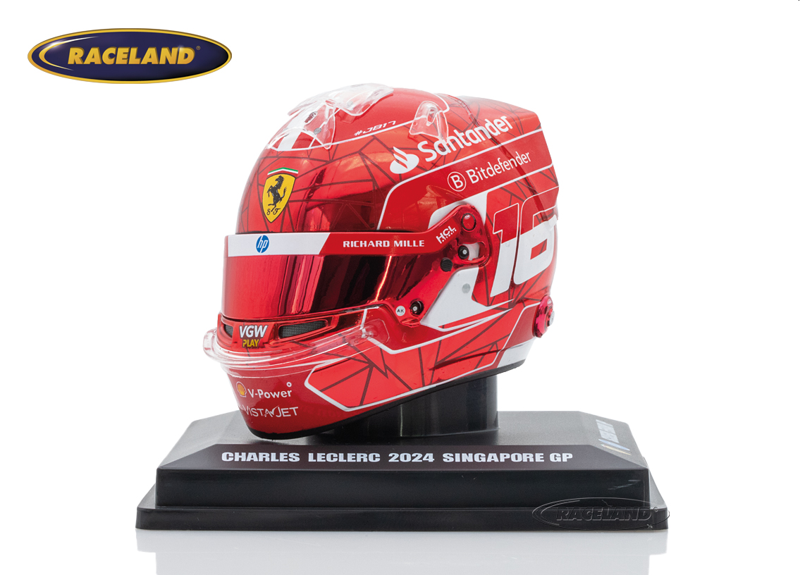 Helm Scuderia Ferrari F1 5° GP Singapur 2024