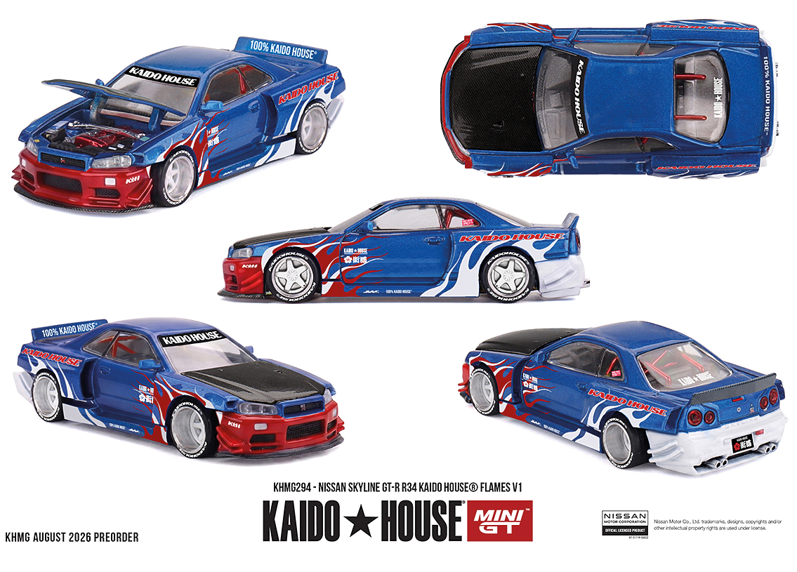 Nissan Skyline GT-R R34 KAIDO HOUSE FLAMES V1 1999