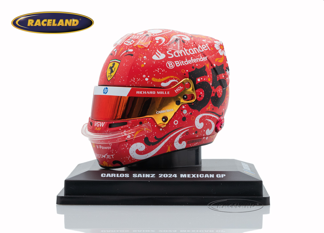 Helm Scuderia Ferrari F1 Sieger GP Mexiko City 2024