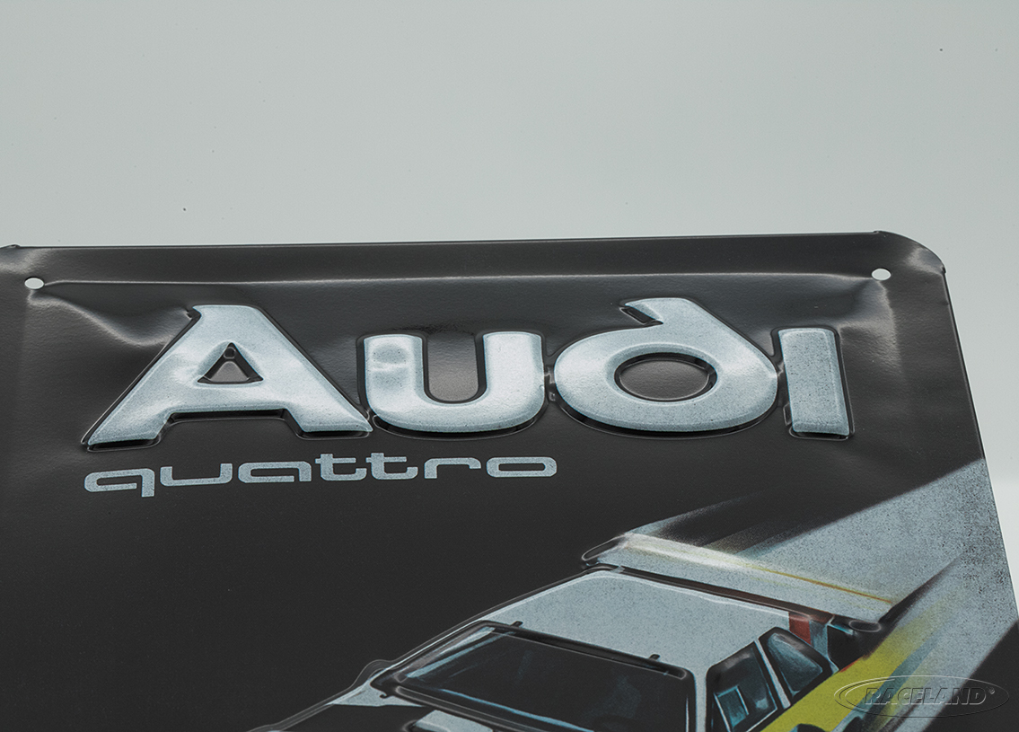 Blechschild Audi Sport Quattro 15 x 20cm