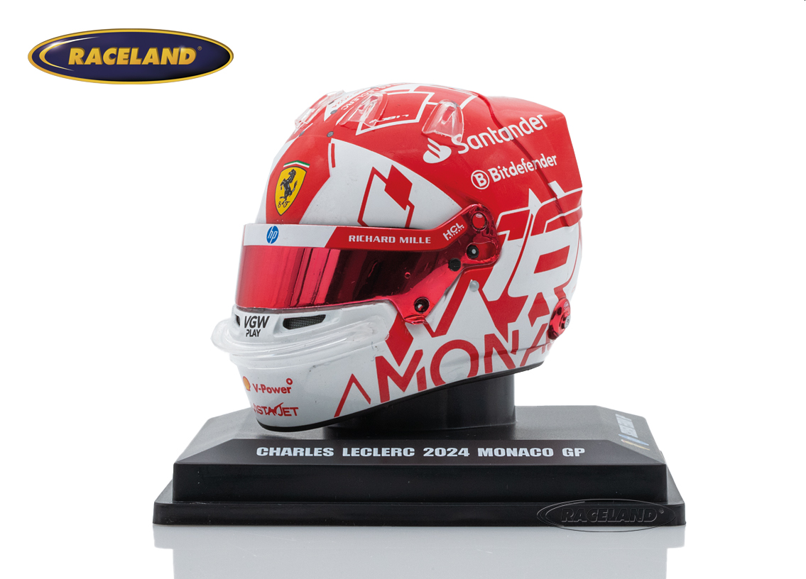 Helm Scuderia Ferrari F1 Sieger GP Monaco 2024