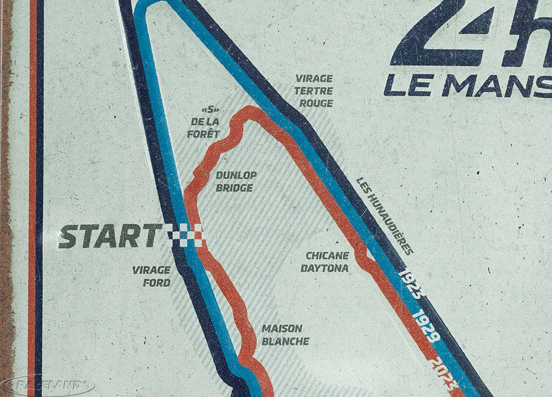 Blechschild 24h Le Mans Circuit 20 x 30cm