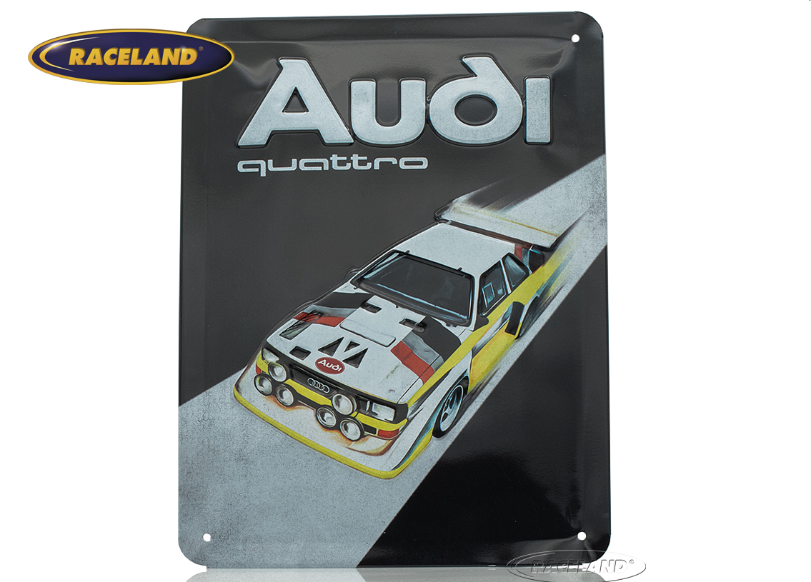 Blechschild Audi Sport Quattro 15 x 20cm