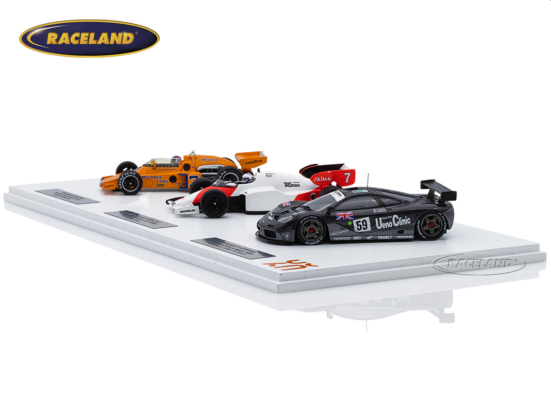 McLaren Triple Crown Geschenkset Sieger Indy 500, Le Mans und Formel 1