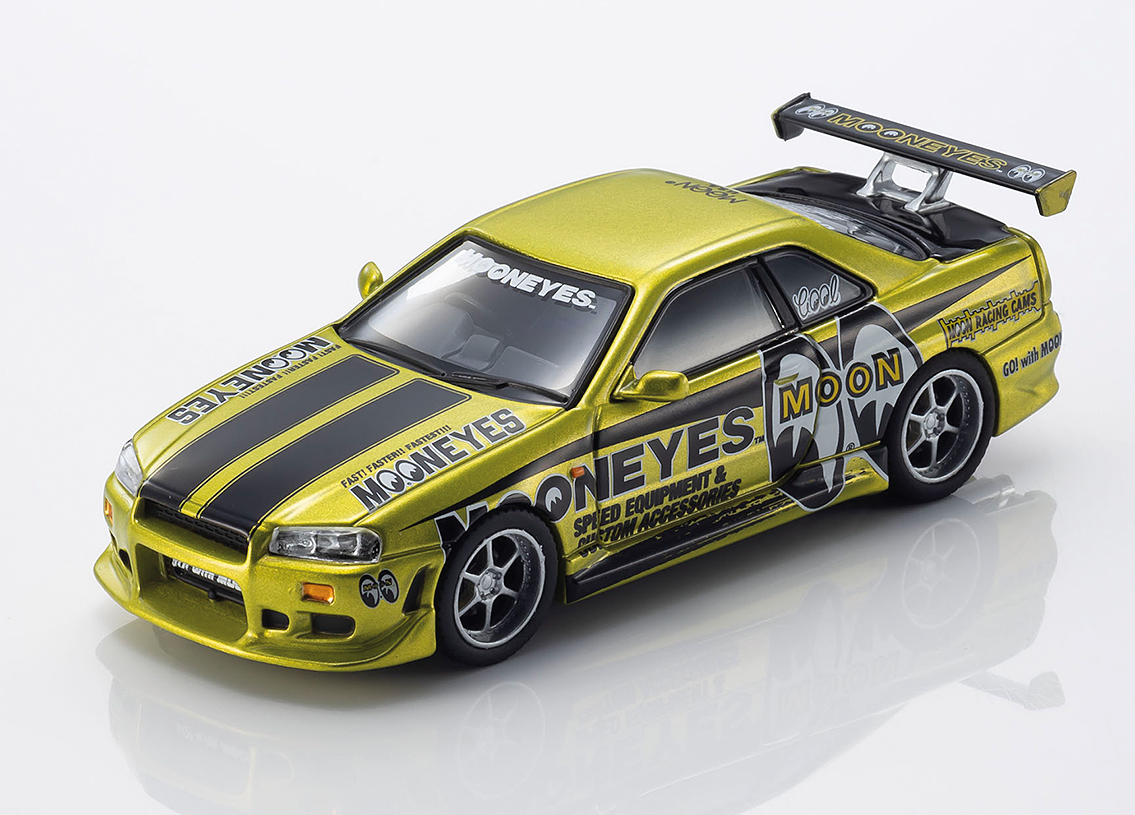 Nissan Sklyine GT-R R34 Mooneyes 1 2026 Mit LED Scheinwerfern und Rückleuchten