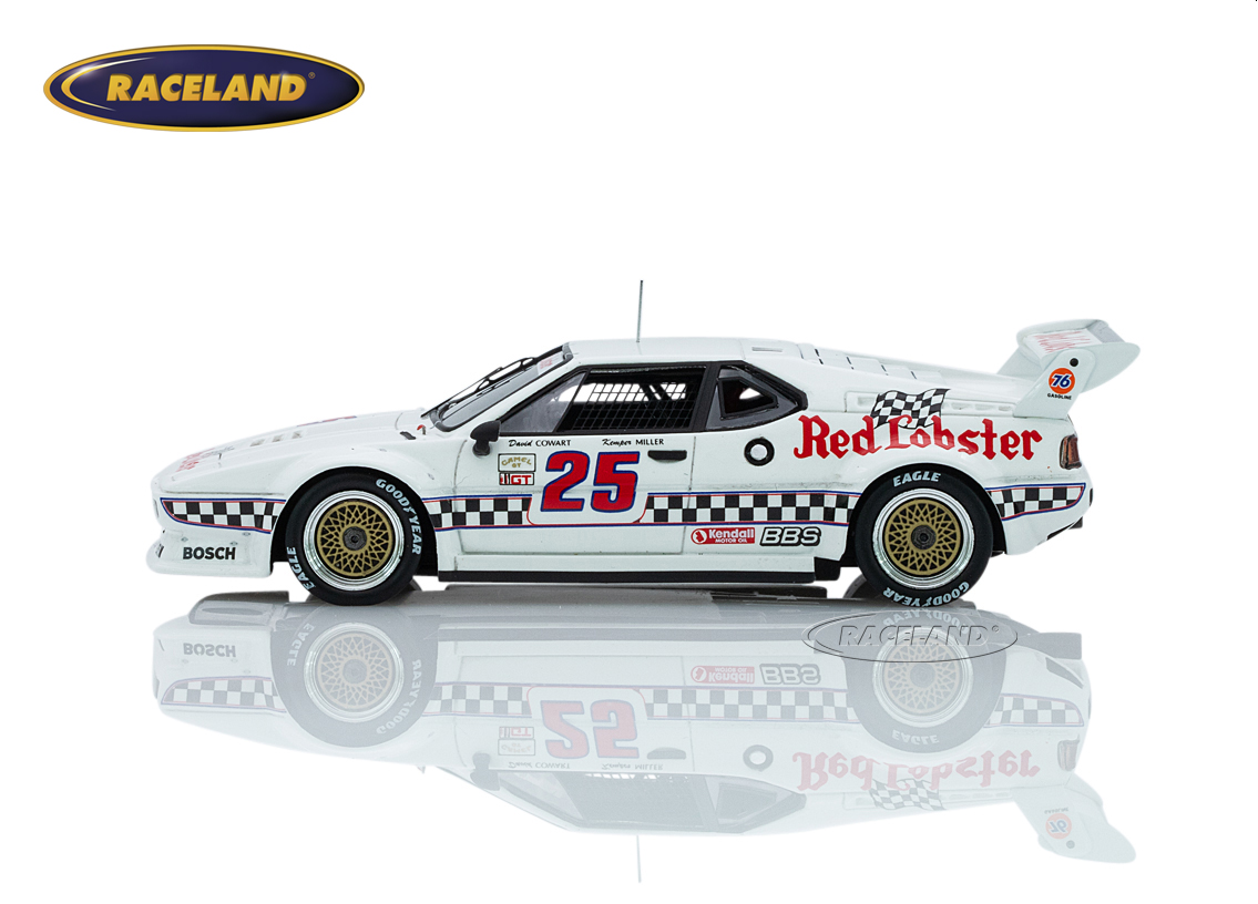 BMW M1 Red Lobster Racing 5° Lime Rock 200 Meilen 1981 Sieger GTO