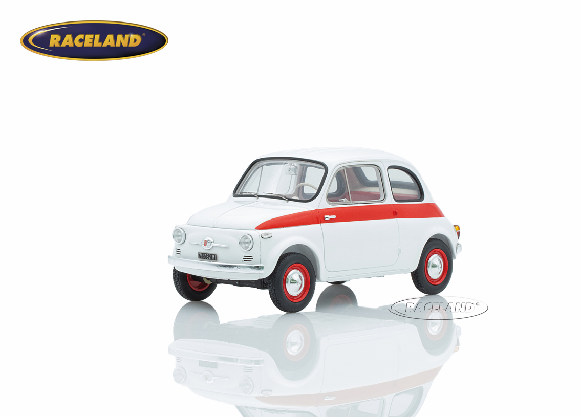 Fiat 500 Sport 1958 - weiß / rot