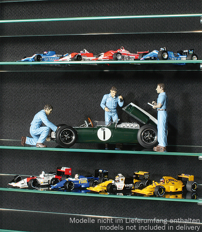 Wandvitrine Raceland, 100% staubdichte Sammlervitrine