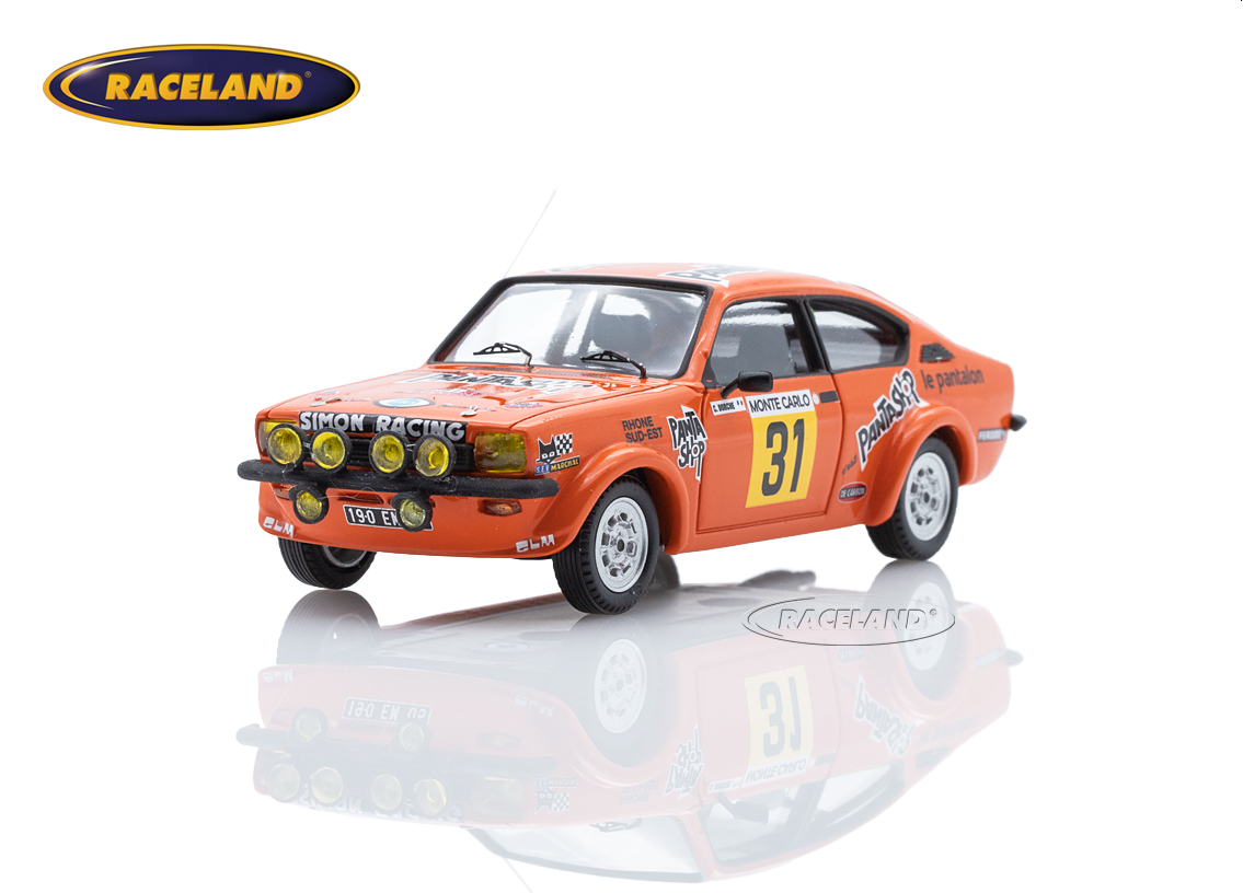 Opel Kadett C GT/E Panta Shop 13° Rallye Monte Carlo 1978