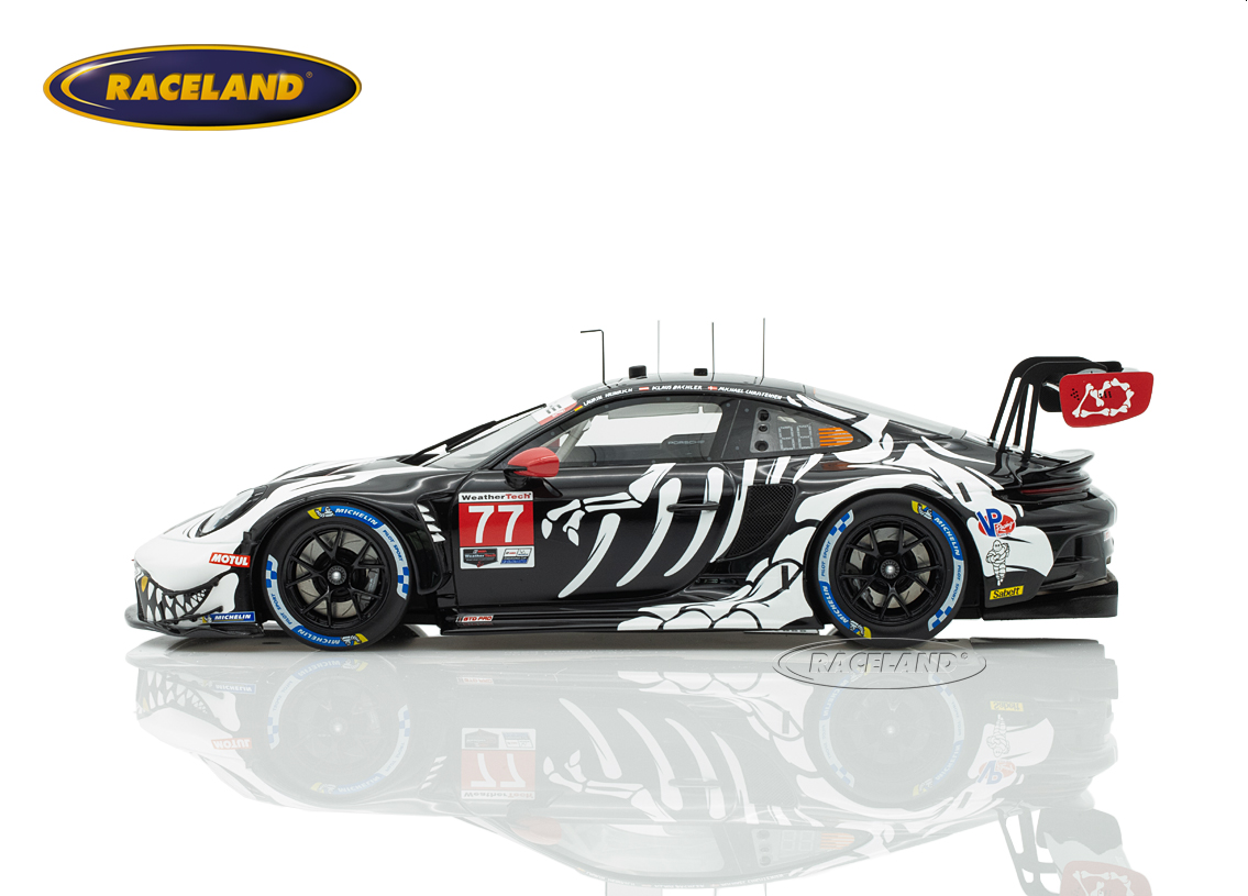 Porsche 911 GT3 R AO Racing Skeleton Rexy Petit Le Mans IMSA 2025