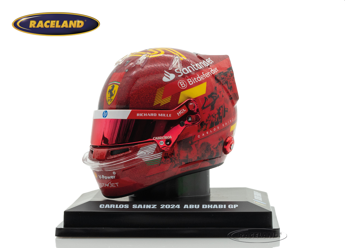 Helm Scuderia Ferrari F1 2° GP Abu Dhabi 2024