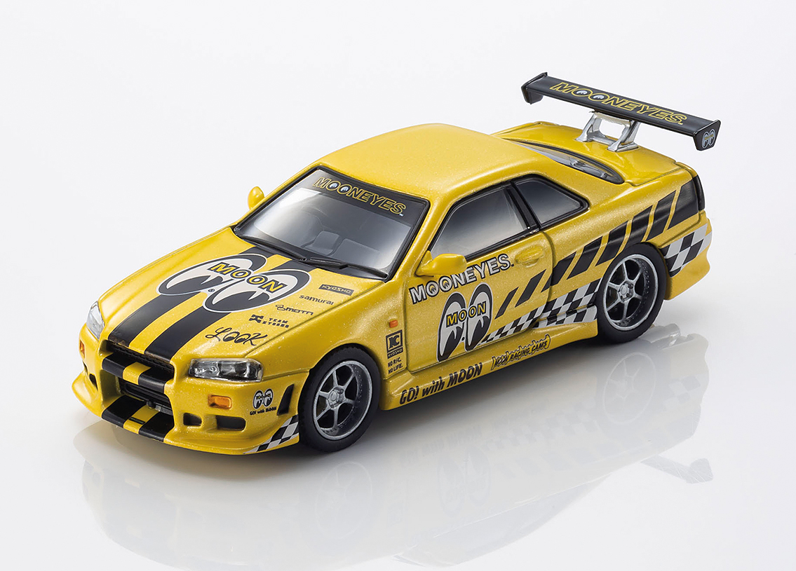 Nissan Sklyine GT-R R34 Mooneyes 2 2026 Mit LED Scheinwerfern und Rückleuchten
