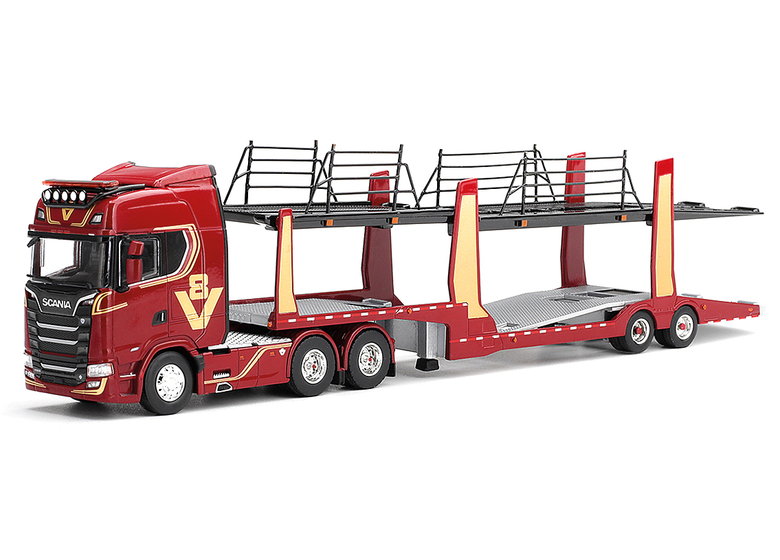 Scania 770S A6x4NA Car Transporter V8 50. Jubiläum - rot