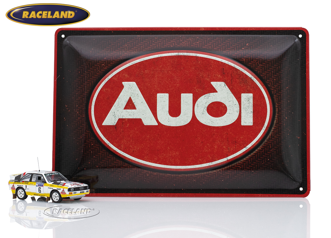Blechschild AUDI Logo Klassik 20 x 30cm
