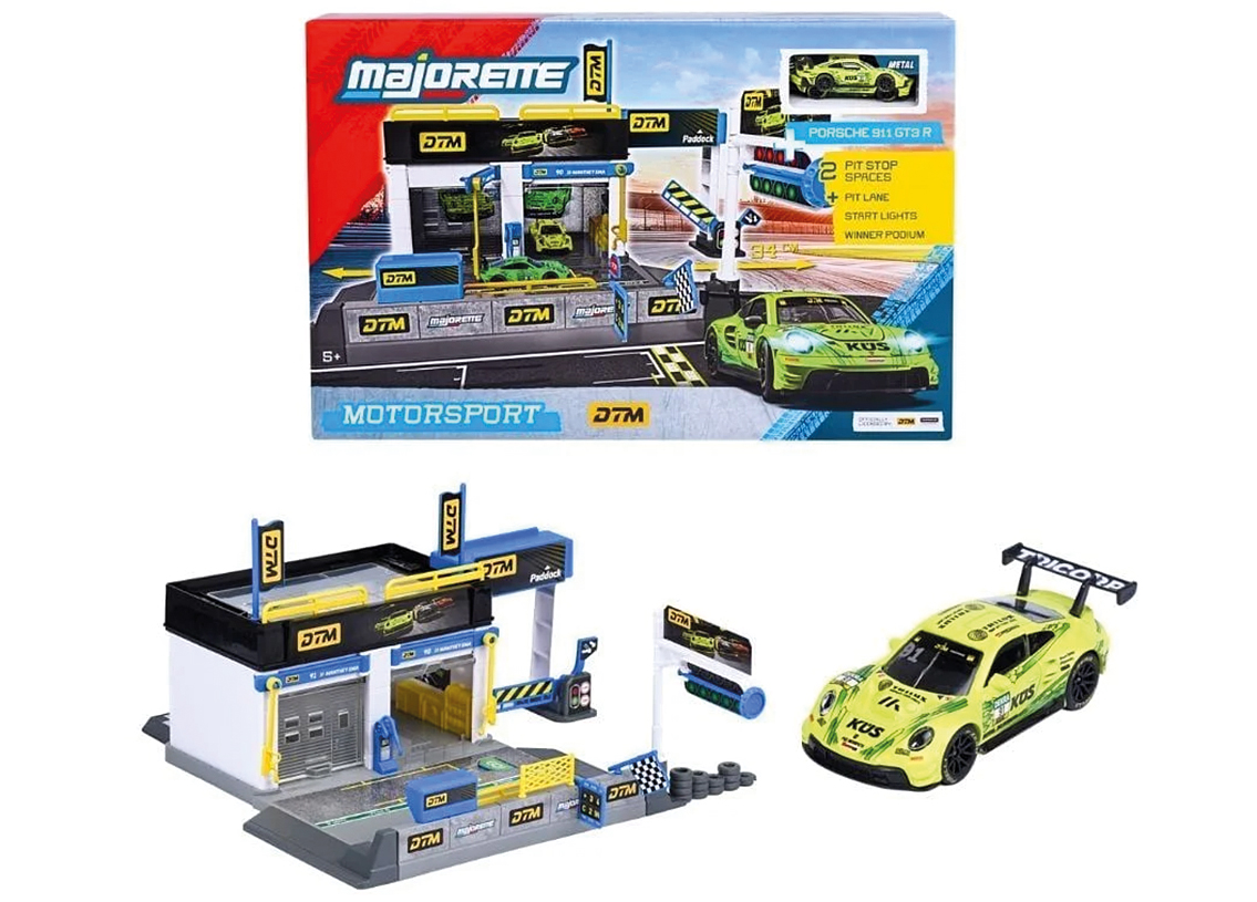 DTM Pit Stop Set mit Porsche 911 GT3 R Manthey Racing